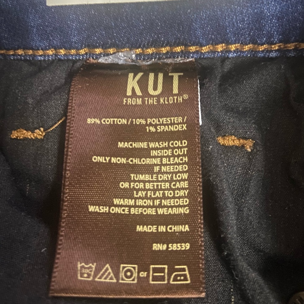 KUT from the Kloth Sz 8 Stylish Blue Denim Women’s Jeans - Picture 5 of 10